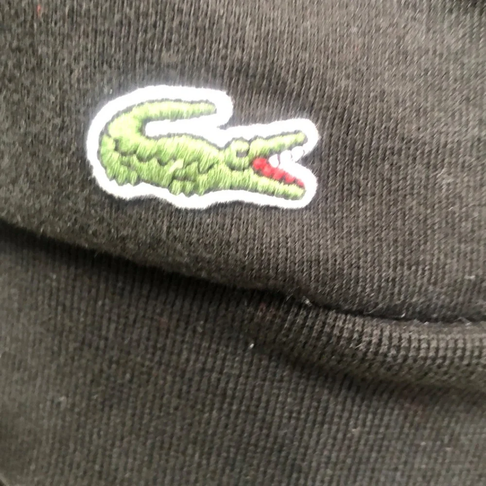Lacoste Men's Grey/Black Pullover - Size Medium